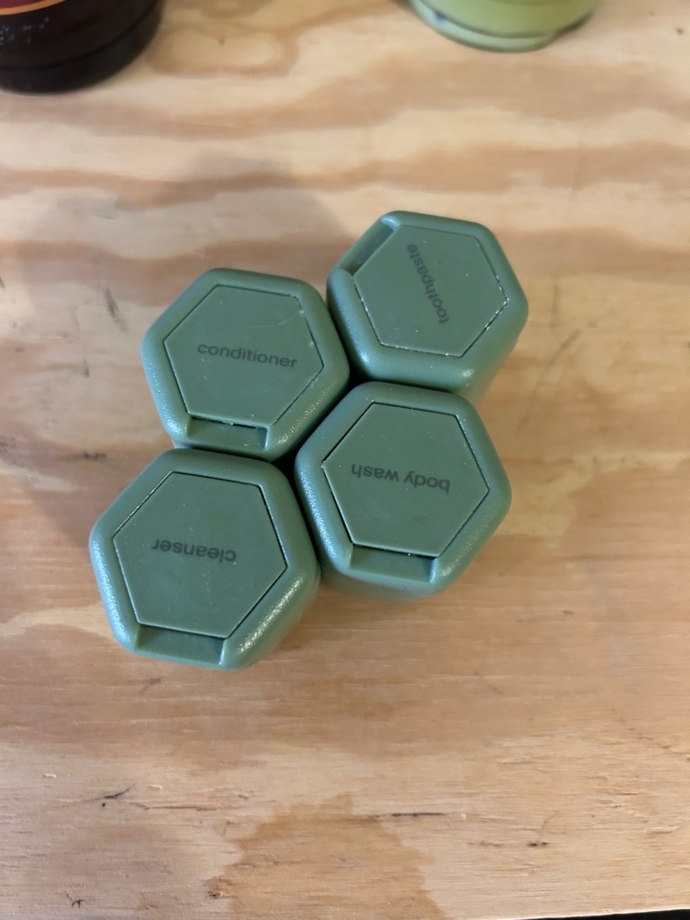 Original Cadence Hexagonal Reusable Travel Containers TSA Compliant